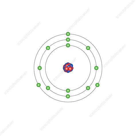 Aluminium, atomic structure - Stock Image - C013/1526 - Science Photo Library