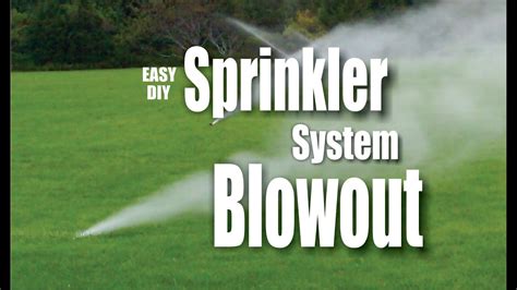 DIY Easy Sprinkler blowout winterization - YouTube