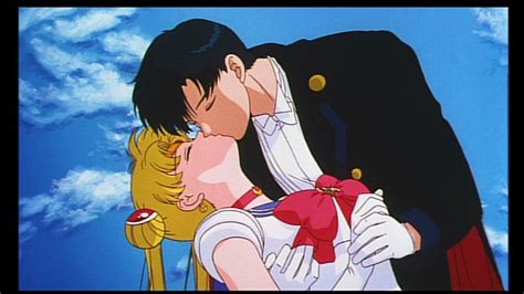 Sailor Moon And Tuxedo Mask Wedding Kiss