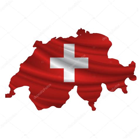 Switzerland Flag map icon ⬇ Vector Image by © JBOY24 | Vector Stock ...