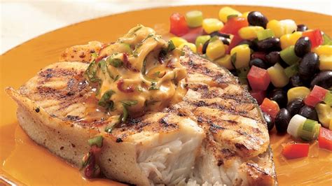 Grilled Halibut with Chipotle Butter Recipe - BettyCrocker.com