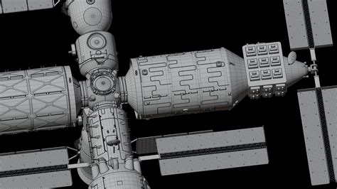 Tiangong Space Station 3D model | CGTrader