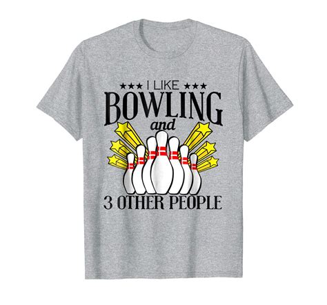 Funny Tee - Retro Bowl Team Shirts - I Like Bowling Funny Gift Joke Pins Men - T-Shirts