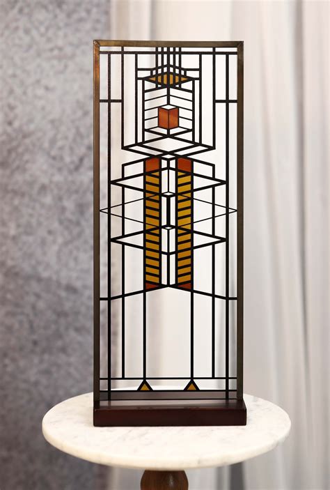 Frank Lloyd Wright Robie House Window 51 Stained Glass Wall Or Desktop Plaque - Walmart.com ...