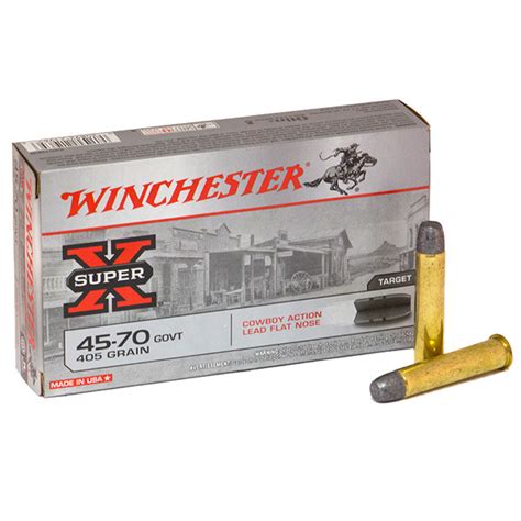 WINCHESTER AMMO 45-70 GVT COWBOY 405gr LEAD-FN 20/bx 10/cs - Graf & Sons