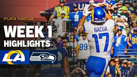 Highlights: Rookie WR Puka Nacua's 10 catches in his 119-yard pro debut ...