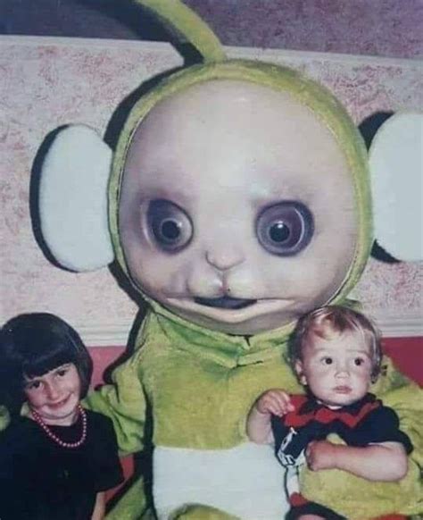 Teletubbies Creepy Pics Tinky winky from teletubbies did a quick ...