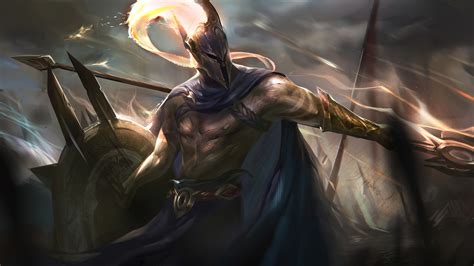 pantheon, lol, league of legends, game, art, 4k, HD Wallpaper | Rare Gallery