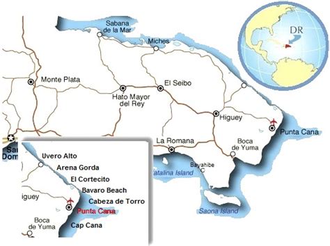 Where Is Punta Cana On The World Map | Carolina Map