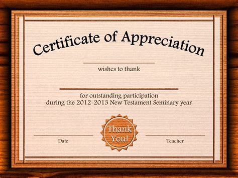 Free Certificate Of Appreciation Templates For Word regard ...