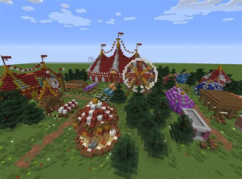 My Circus/Carnival build. : Minecraft