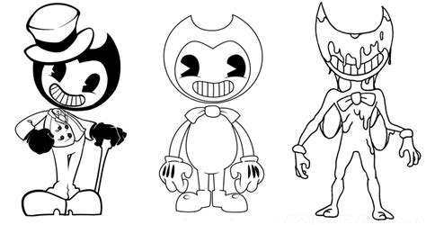 20 Free Bendy Coloring Pages for Kids and Adults