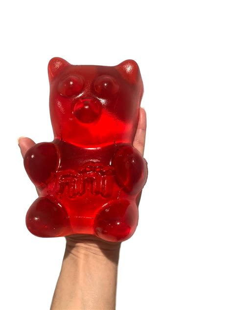 Giant Gummy Bear Candy Premium Great Taste Strawberry Flavored Gummie Bear - Walmart.com