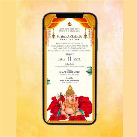 Custom Ganpati Invitation Card at Rs 499 in Sas Nagar | ID: 26470772033