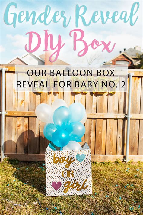 Gender Reveal Box DIY And Details From Our Gender Reveal Party