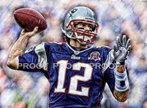 Rare Tom Brady New England Patriots Art Prt Sn Only 50 - Etsy