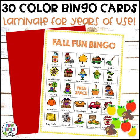 Fall Bingo Game | Fall Activity | Made By Teachers