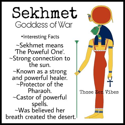 Sekhmet, Egyptian Goddess of War and protector of the pharaoh Egyptian ...