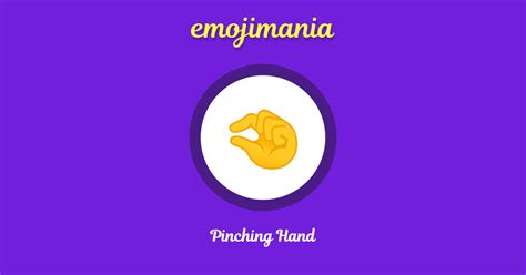 🤏 Pinching Hand emoji Copy & Paste - Emojimania