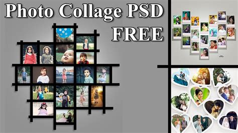 Photo Collage PSD Templates Bundle Pack !! Amazing New Collage PSD Pack ...