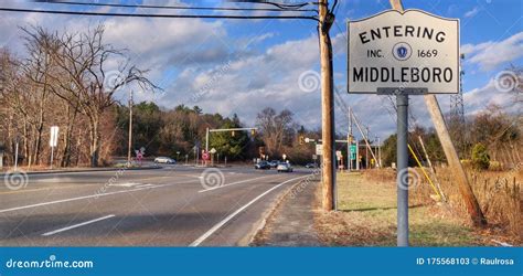 Entering Middleboro stock image. Image of middleboro - 175568103