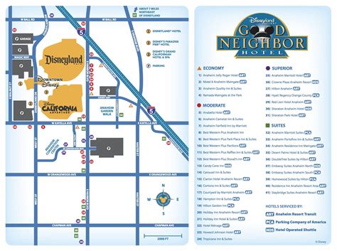 Disneyland Hotels Map - DANZABELICA