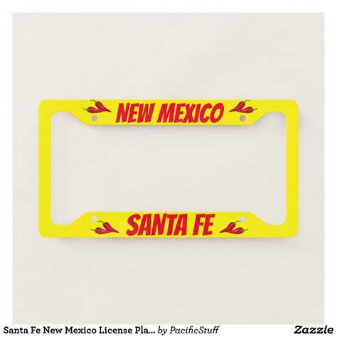 Santa Fe New Mexico License Plate Frame | Zazzle.com | Custom license ...