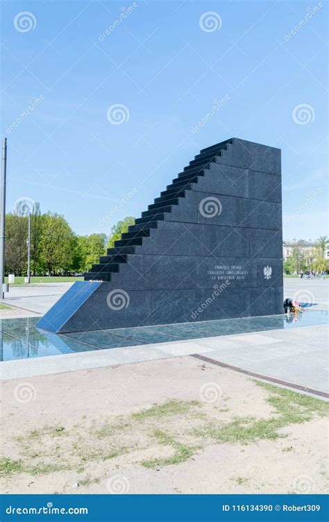 Memorial Dedicated To the Victims of 2010 Smolensk Air Crash. Editorial Image - Image of ...