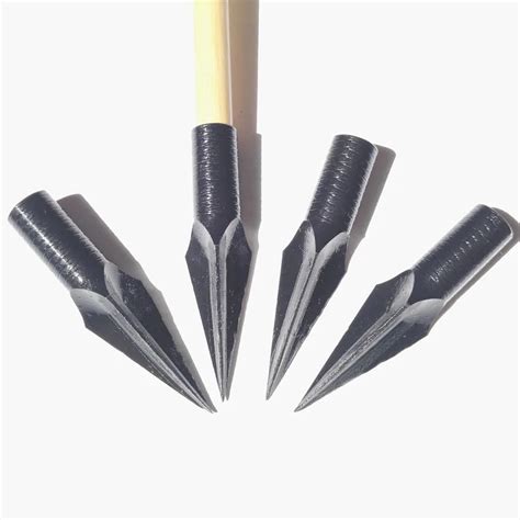 3pk/6pk Black Hunting Arrowheads Alloy Steel Traditional Broadheads ...