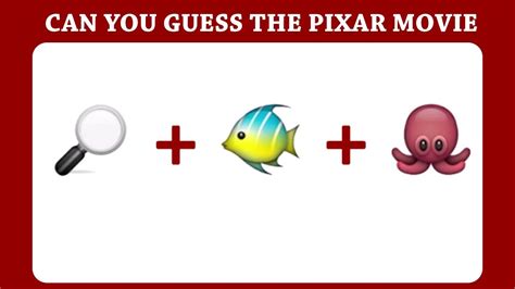 Can You Guess The Pixar Movie From The Emojis ! Brain Puzzle - YouTube