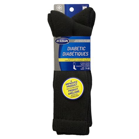 Dr.Scholl's Dr. Scholl's Men's Diabetic Crew Socks - 2 Pairs | Walmart ...