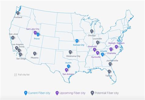 Google Fiber Charlotte Coverage Map - Maping Resources