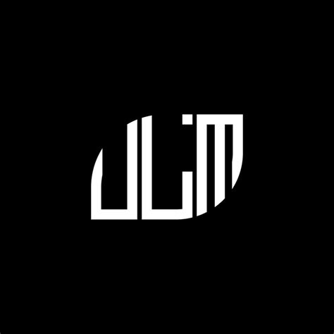 ULM letter logo design on black background. ULM creative initials ...