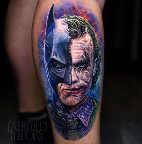 Javier Antunez on Instagram: “Batman/Joker tattoo... or is it Joker/Batman? Lol i had so much ...