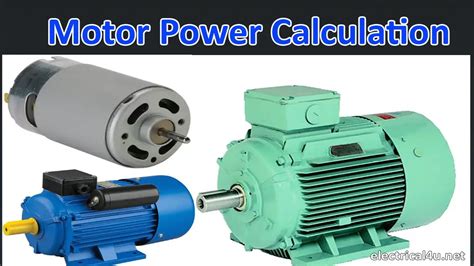 Motor Power Calculation Calculator & DC, 1 Phase & 3 Phase Power ...