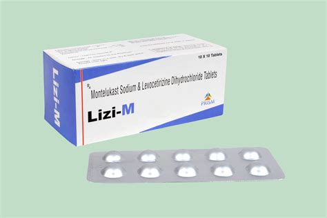 Generic Lizi-M Montelukast Sodium & Levocetirizine Dihydrochloride Tablets, Rs 750 /pack | ID ...