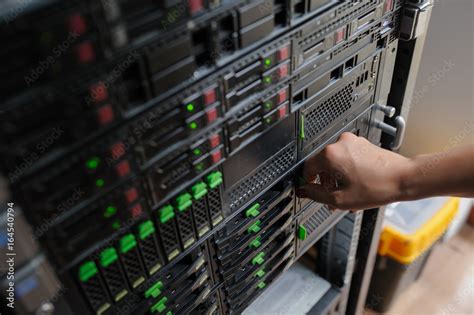 server room in datacenter Stock Photo | Adobe Stock