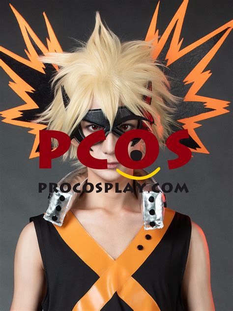 Manga Boku My Hero Academia Bakugou Katsuki Cosplay Combat Suit For ...