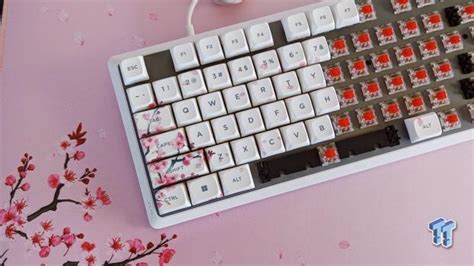 Refreshing the Corsair K70 Core mechanical keyboard with Cherry Blossom keycaps and mousepad