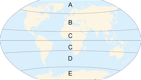 Label the Climate Zones