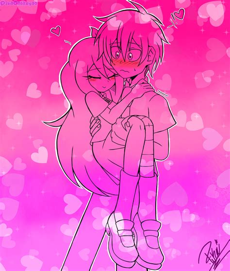 Pink version: Fred x Joy, Fredoy, from FNAFHS by Pikagalaxy30 on DeviantArt