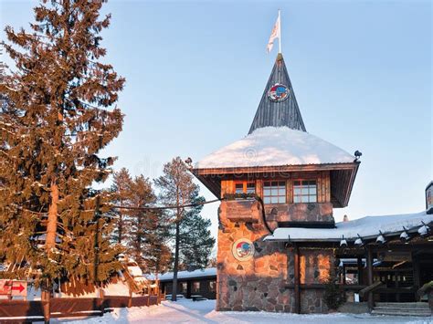 Santa Claus Post Office at Santa Claus Village in Lapland Editorial Image - Image of building ...