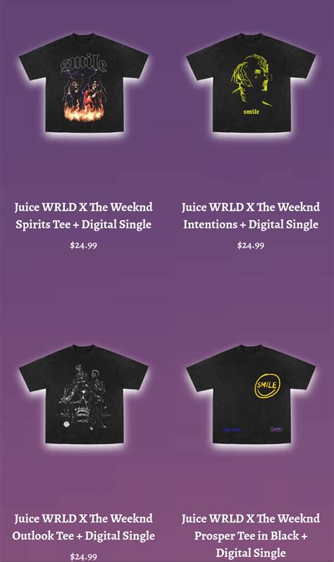 New merch for "smile" : r/JuiceWRLD