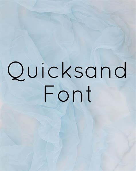 Quicksand Font Free Download