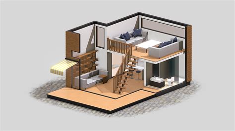 Tiny House - Download Free 3D model by gozdemrl [4ee1b9f] - Sketchfab