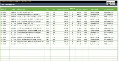 Excel Purchase Order Template - Ready to Download