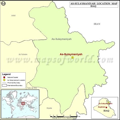 Where is As Sulaymaniyah | Location of As Sulaymaniyah in Iraq Map