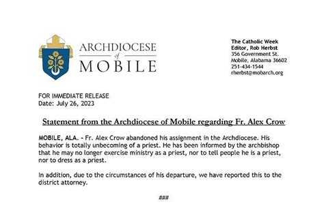 Alex Crow: Who is Alex Crow? Mobile priest defrocked after abandoning duties