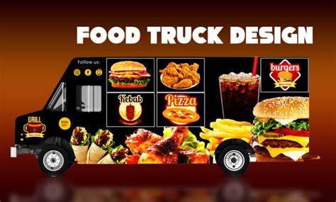 Do design food truck wrap, car wrap, truck wrap, vehicle warp, food ...