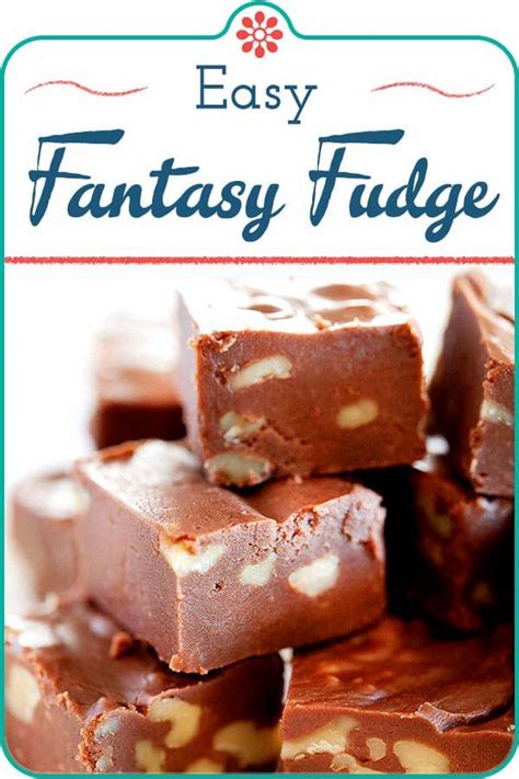 Easy Fantasy Fudge! This fudge recipe is adapted from the original Kraft back-of-the-can recipe ...